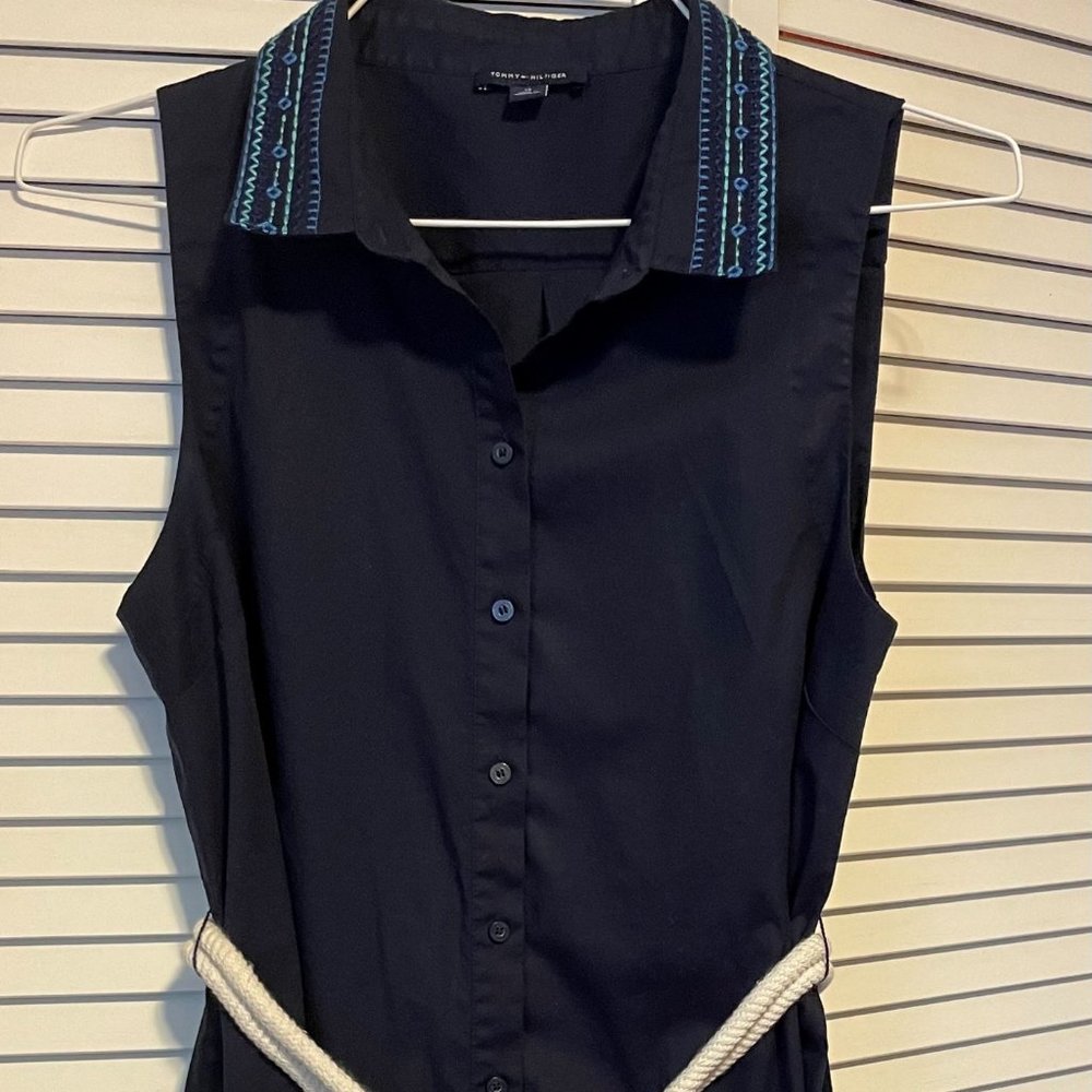 Blue Shirt Dress - sleeveless - Tommy Hilfiger